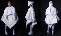 Agáta Zenklová a její udržitelná módní kolekce (model: Dan M. Šabata, modelka: Michaela Hollá, vedoucí BP: MgA. Martin Havel)