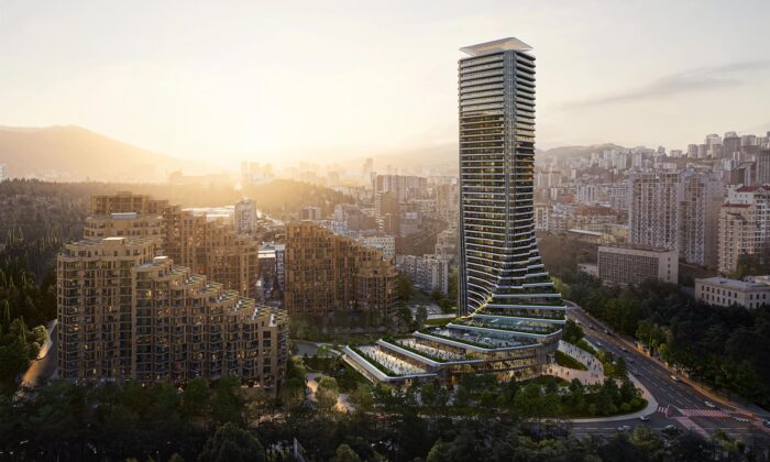 Zaha Hadid Architects postaví v gruzínském Tbilisi zkroucenou rezidenční věž