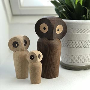 Ručně vyrobené dřevěné sošky z Dánska